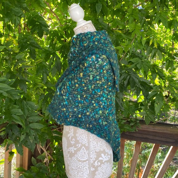 Handmade crocheted shawl shrug sweater. #3 - Picture 2 of 5